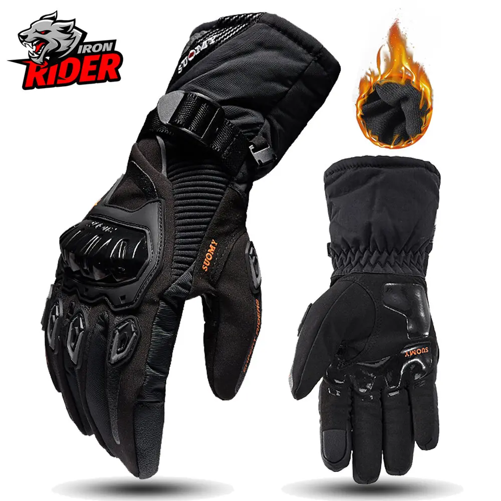 Găng Tay Xe Máy, Guantes Moto, Dành Cho Nam, Chống Thấm Nước Và Chống Gió, Thích Hợp Để Đi Xe Đạp, Chống Mài Mòn, Găng Tay Màn Hình Cảm Ứng, Găng Tay Mùa Đông Và Motocross