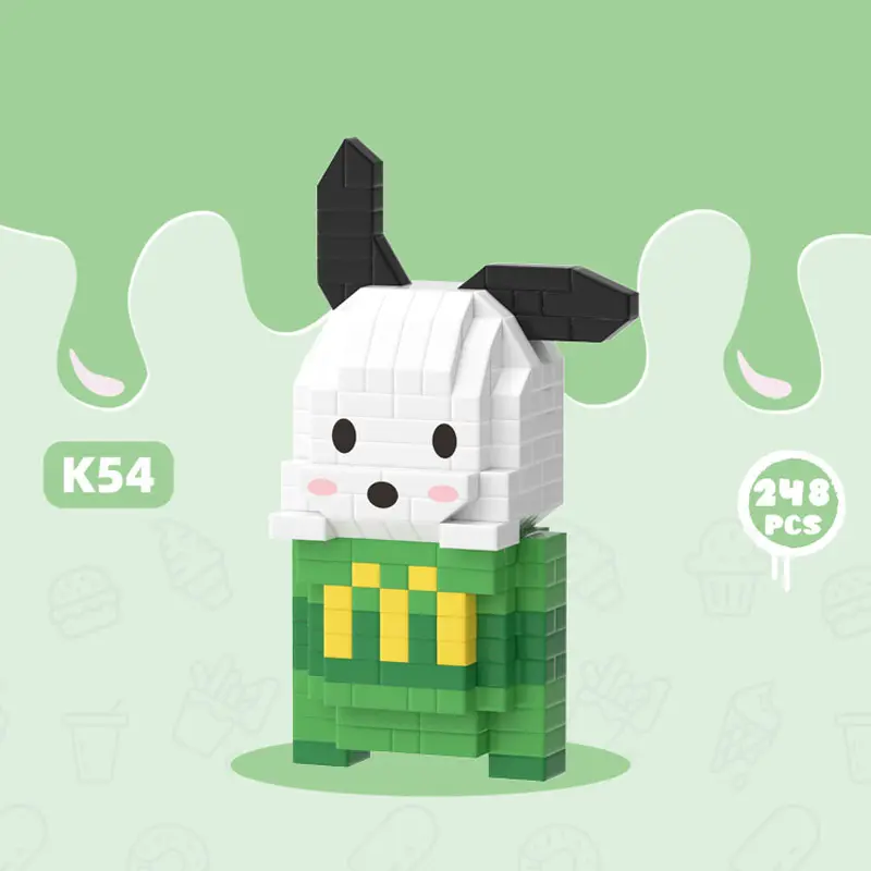 MKSM Nano Block Sanrio Camilan Musim Panas Kotak Balok Susun Mainan Anak Edukasi DIY 3DPuzzle Toys 2