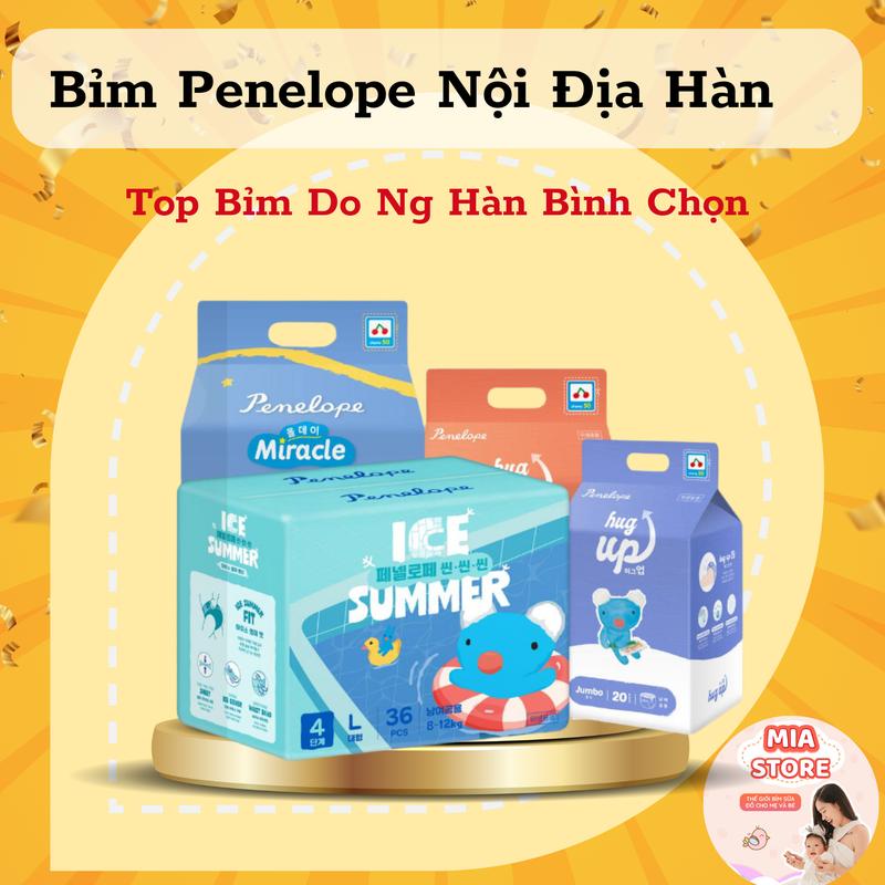 Tã Bỉm Penelope Miracle [BAN ĐÊM SIÊU THẤM HÚT] nội địa Hàn cao cấp đủ size S, M, L, XL, 2XL, 3Xl