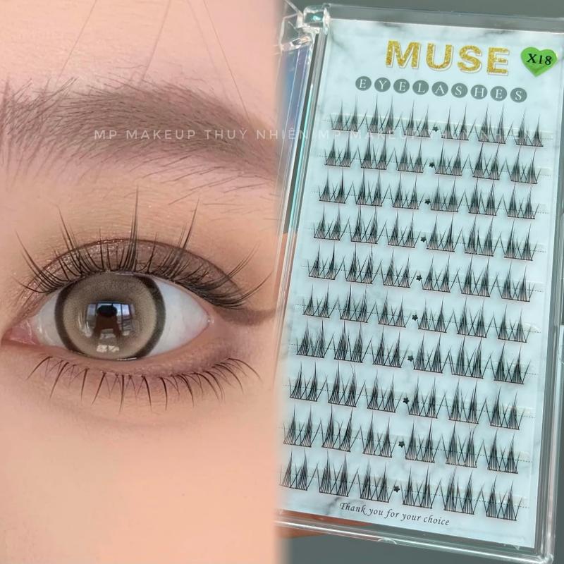 X18 Lông mi giả Lông mi Muse gân nhẹ nhàng siêu tự nhiên