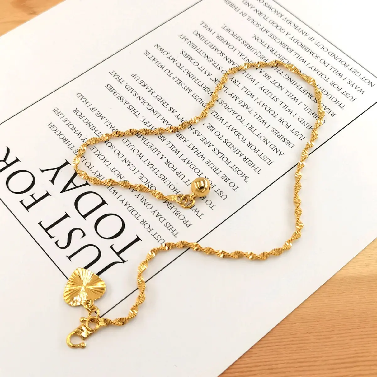 Elena Emas Korea Anklet - Gelang Kaki Dewasa (EA41)(EA48)(EA53)(EA114) Daily Gold Jewellery Rantai