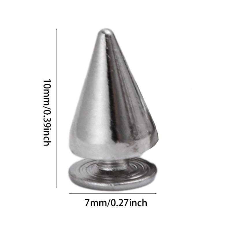 Product Introduction of 10/20pcs DIY Spike Punk Rivets Metal Cone Studs Fashion Punk Style Women Men Clothes Shoes Leather Accessories 15