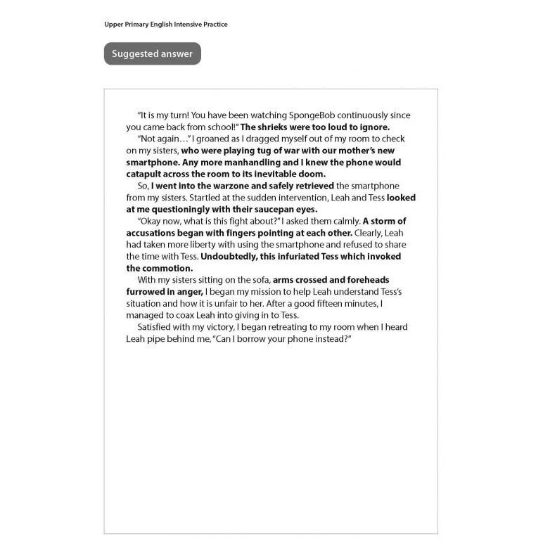 Product Introduction of Casual Upper Primary English: Intensive Practice Continuous Writing Volume 1/Singapore Syllabus/ Assessment Books 6