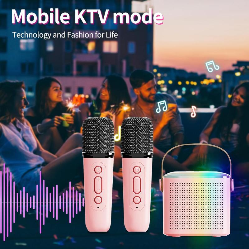 Product Introduction of Portable Wireless Microphone Speaker, Rechargeable Wireless Microphone Speaker with LED Light, Birthday Party & Holiday Gift, Audio 5
