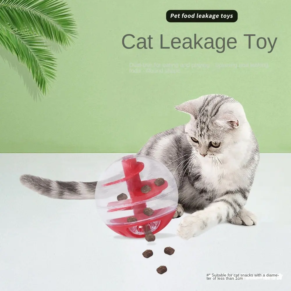 New Bite Resistant Cat Food Dispensing Ball Interactive Puzzle Ball for Kitten Cat Treat Dispensing Ball Pet Supplies Cat Toys Pet Slow Feeder Indoor Playing