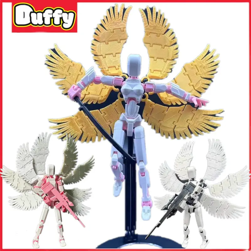 Duffy toys【COD】Dummy 13 Action Figure / Mainan Transformasi Bergerak Multi-Sendi / Model Tubuh Manusia Cetak 3D /Dummy Bentuk Gerakan Sendi DIY/Boneka Robot/Joint Movable Action Figurines Lucky 13/Boneka Transformasi Boneka/Dummy Titan 13 Action Figure 4