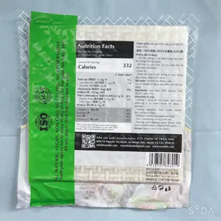 Bánh tráng vuông Trần Nhi gói 250gr size 22cm hàng xuất khẩu công nghệ sạch hoàn hảo vệ sinh 1