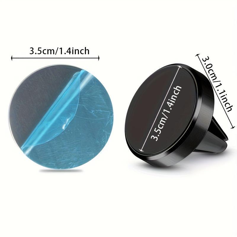 Mini Magnetic Car Air Vent Phone Holder, Clamp-on Round Magnetic Car Phone Holder, Universal Car Phone Stand for iPhone 15 14 13 12 XR, Xiaomi, Huawei & Samsung 1