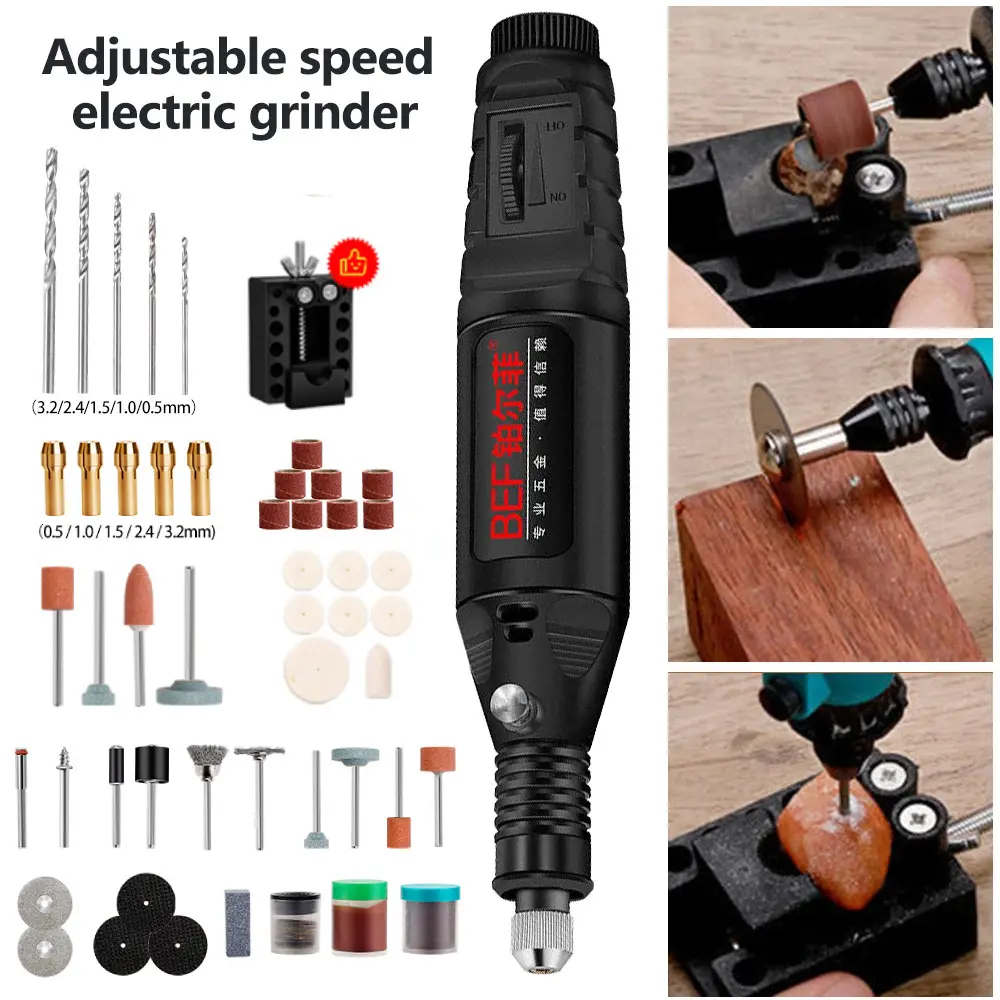 Mini Electric Grinding Set 12V DC Professional Electric Grinder Cutting Engraving Kit High Speed Electric Grinding Pen