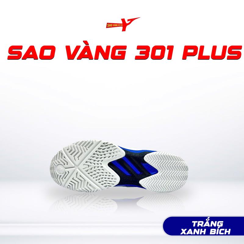 Giày bóng chuyền sao vàng Việt Nam 301 plus trắng xanh - giày thể thao - Sneaker 2