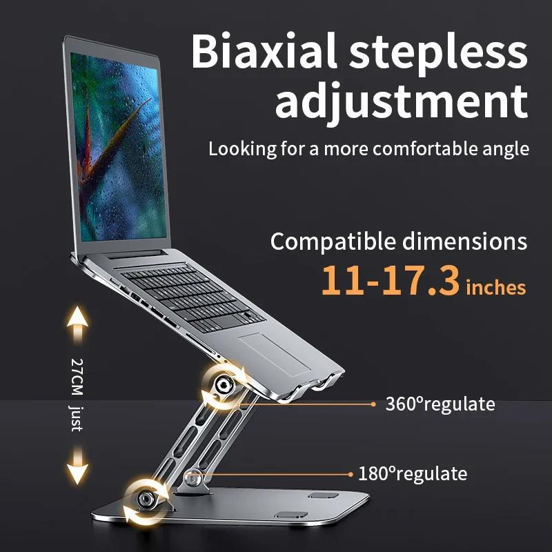 Adjustable Laptop Stand, Foldable Desk Laptop Stand, Laptop Riser Holder for Home Office 3