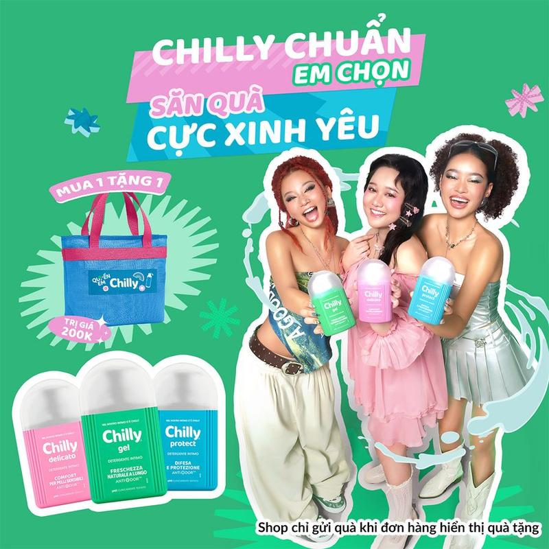 Dung dịch vệ sinh phụ nữ Chilly Gel/Deli/Pro - Chai 200ml