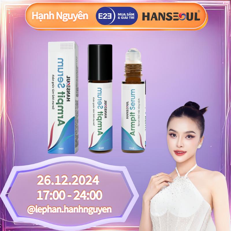 Serum lăn nách đậm đặc Apmrit Hanseoul ngăn tiết mồ hôi 72H khử mùi hôi, sáng da, không bết dính, nhỏ gọn dung tích 10ml
