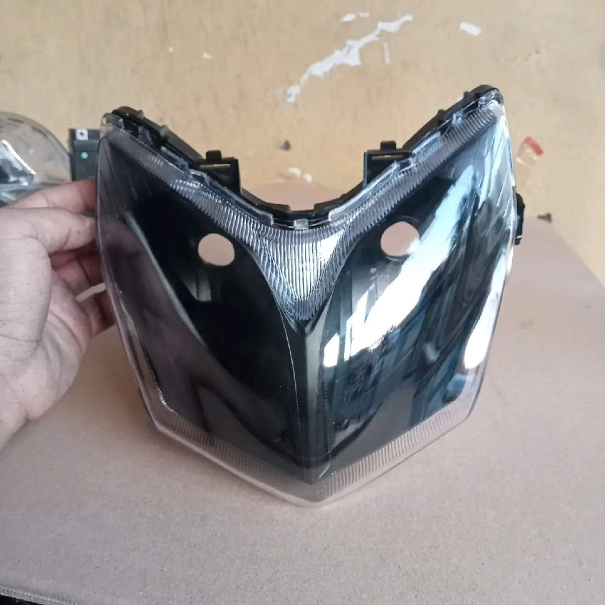 reflektor lamu depan Supra x 125 betmen custom black Plastik