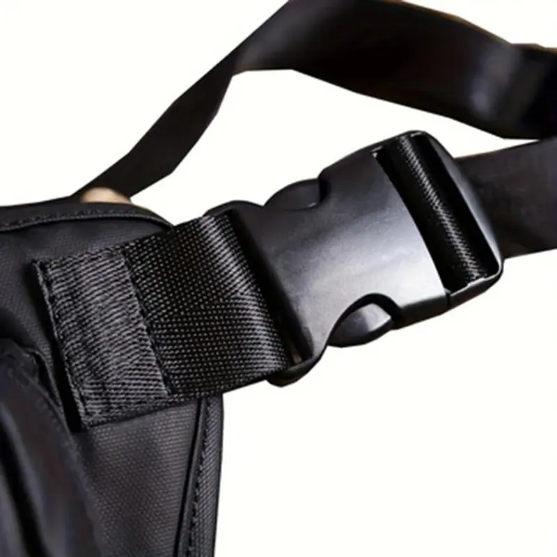 Men's Fashion Waterproof Oxford Cloth Chest Bag, Multipurpose Motorcycle Rider Travel Waist Bag, Universal Motorcycle Accessories for Men 3