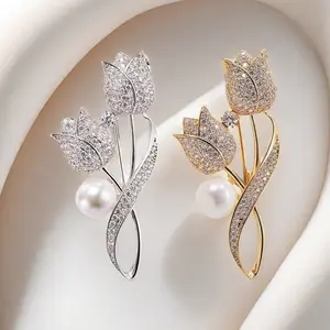 Bros Bunga Tulip Berlian Paduan Bros Selendang Multifungsi Syal Muslim Bros Samping