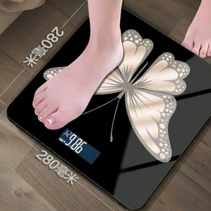 timbangan badan motif kupu2 FzL 0