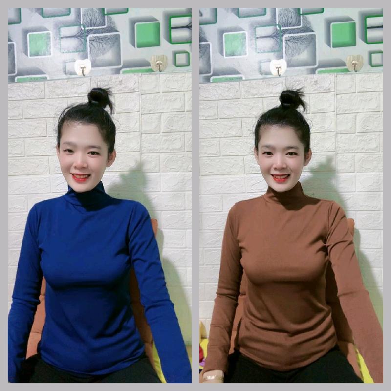 Combo 10 áo u kem cổ tròn , cổ lọ từ 40-72kg vừa  chất vải gân tăm lạnh