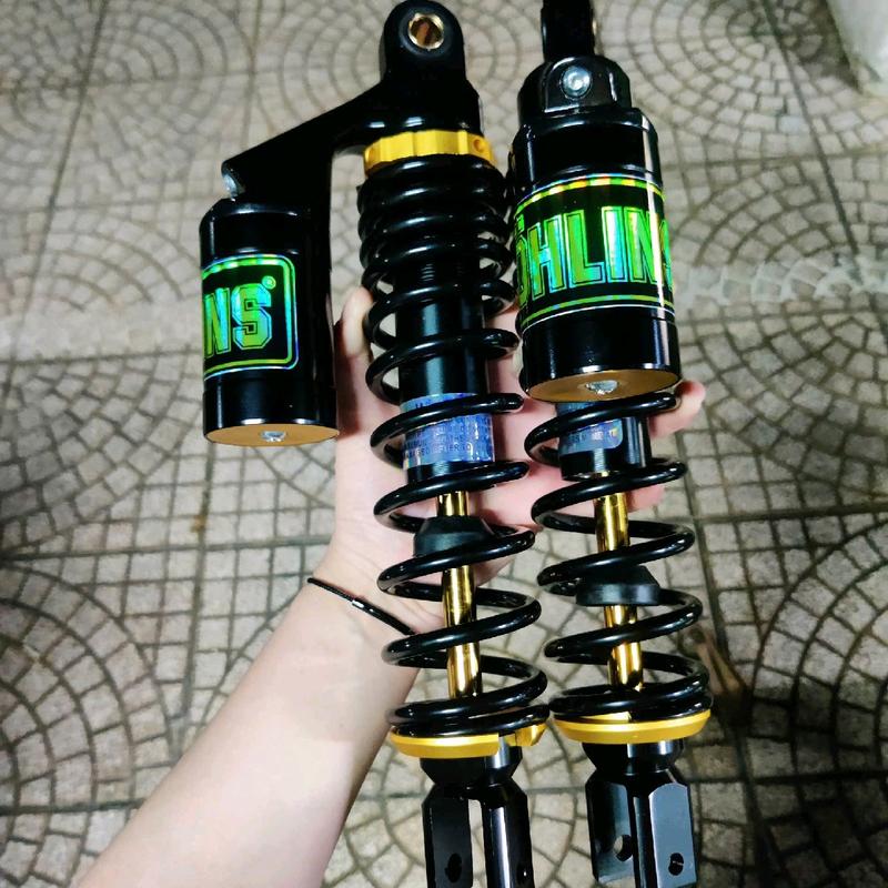 {1 cặp} Phuộc sau Ohlong tem phản quang chén vàng gắn AirBlade (AB) Nouvo 4 5 6 NVX PCX đời đầu Sh ý Dylan PS Phụ Tùng Phụ Kiện