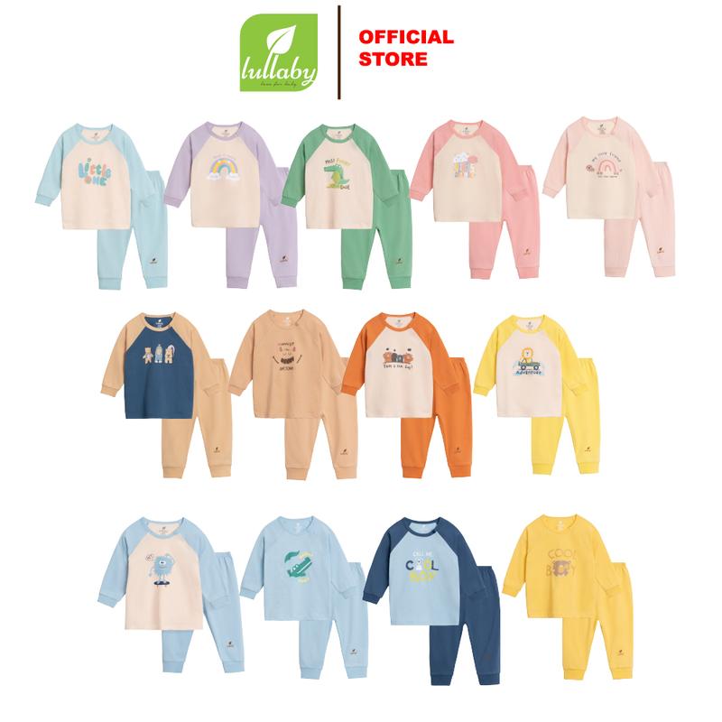 LULLABY - Bộ dài tay thu đông bé trai - NH987R Cotton