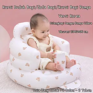 NODIA Kursi Makan Bayi Sofa Bayi Cocok Untuk Bayi Kursi Bayi Pompa Sofa Bayi Tiup / Untuk Belajar Duduk Makan Main Dan Mandi Ada Musik Bayi—Kursi Bayi / Balon Duduk Bayi/Kursi Duduk Bayi