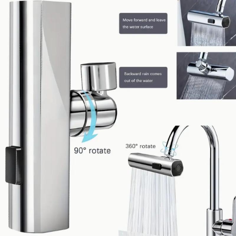 360° Rotatable Kitchen Faucet, 1 Count 3 Modes Kitchen Faucet, Modern Style Kitchen Sink Extension, Home Kitchen Accessories 5