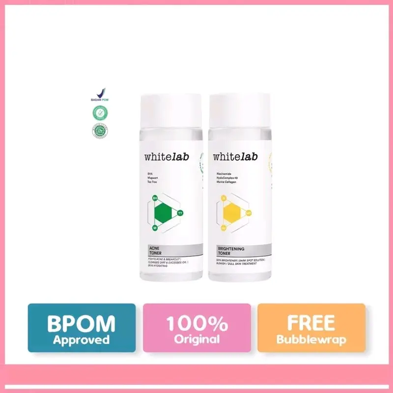 Whitelab Brightening Toner Acne Toner 100ml / Face Toner Pembersih Wajah Kusam 0