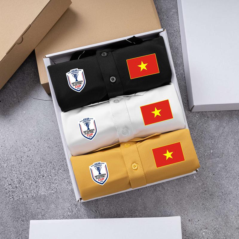 Áo thun Polo cờ Việt Nam AFF CUP - King9xFootball Menswear Có Cổ