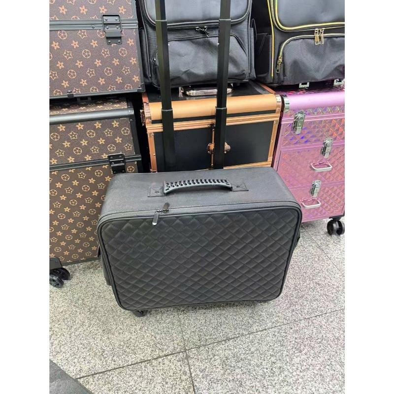 (Da PU Tặng 4 Túi) Vali Kéo 48cm Đựng Đồ Trang Điểm, Cốp Đựng Mỹ Phẩm, Đồ makeup Vali Kéo Chuyên Nghiệp