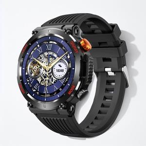 Military Smart Watch for Men, 1.46 Inch HD Smartwatches for iPhones & Android Smartphones, Outdoor Tactical Rugged Smartwatch, Fitness Tracker Smart Watches with Heart Rate Sleep Monitor, Wearable Devices