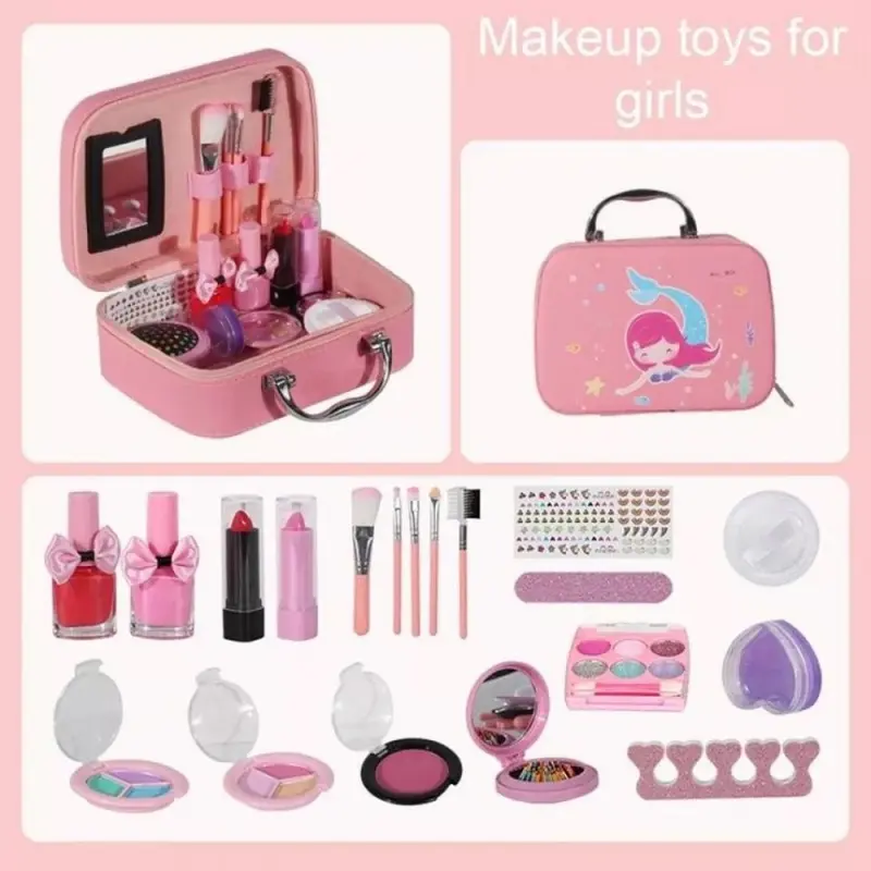 Make Up Anak Perempuan Mainan Make Up Set Dandan Anak Asli Non Toxic 2