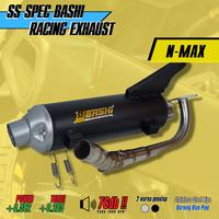 Gambar KNALPOT STANDAR RACING BASHI SS SPEC YAMAHA NMAX EXHAUST STAINLESS Motorcycle - HITAM, STAINLESS STEEL dari BASHI INDONESIA Kota Administrasi Jakarta Barat 4 Tokopedia