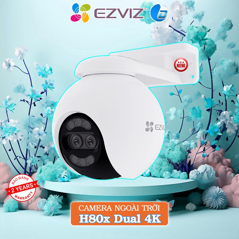 Camera ống kính kép Ezviz H80x 8MP+2MP chính hãng màu ban đêm xoay 360 độ camera ezviz h80x camera ptz super starlight nhìn như ngày
