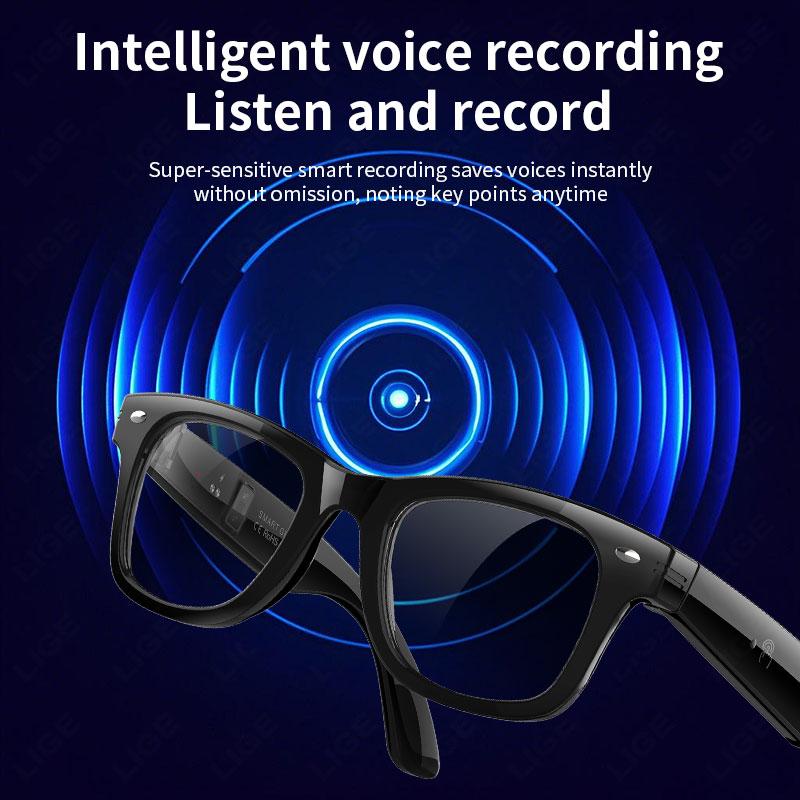LIGE Smart Glasses AI Photography Video Intelligent Interactive Translation Smart Sunglasses For Google Glasses with camera men - Image 5