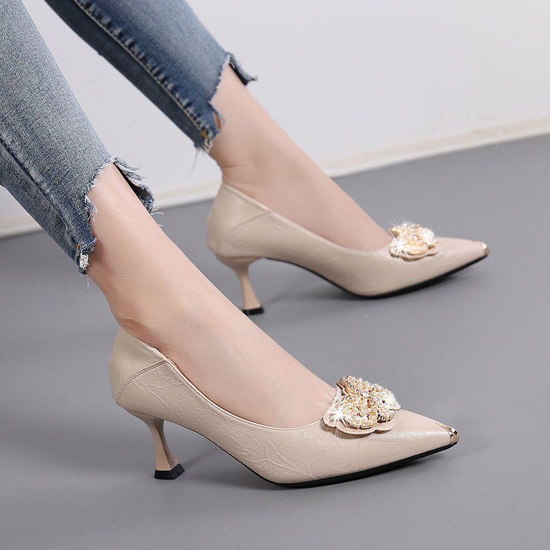 Product Introduction of Giày Cao gót, Da Mềm, Dành Cho Nữ, Hàng Mới Về 2024, Giày Gót Trung Bình Giày Đi Làm Dài Ngày, Váy Một Bộ, Giày Nữ Shoes 6