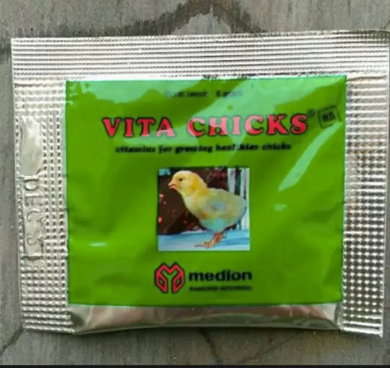 VITA CHICK VITA CHICKS VITACHICKS 5 GRAM MEDION OBAT PERTUMBUHAN ANAK AYAM VITAMIN PERKEMBANGAN ANAK UNGGAS 1