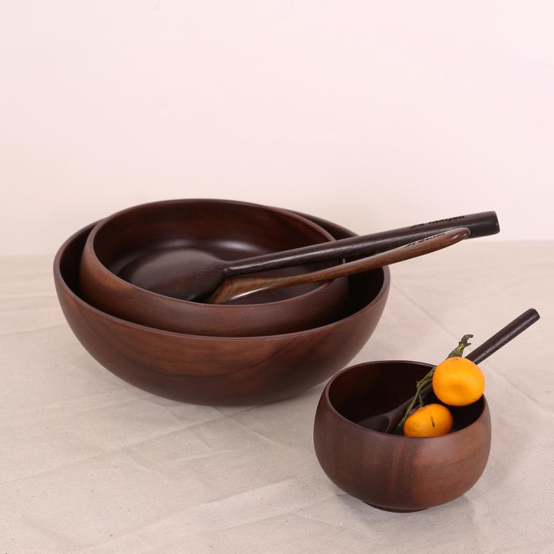 Thìa gỗ ăn cơm, thìa gỗ súp, thìa gỗ cà phê cán dài Sa Maison, Chất liệu Gỗ Mun cao cấp 4