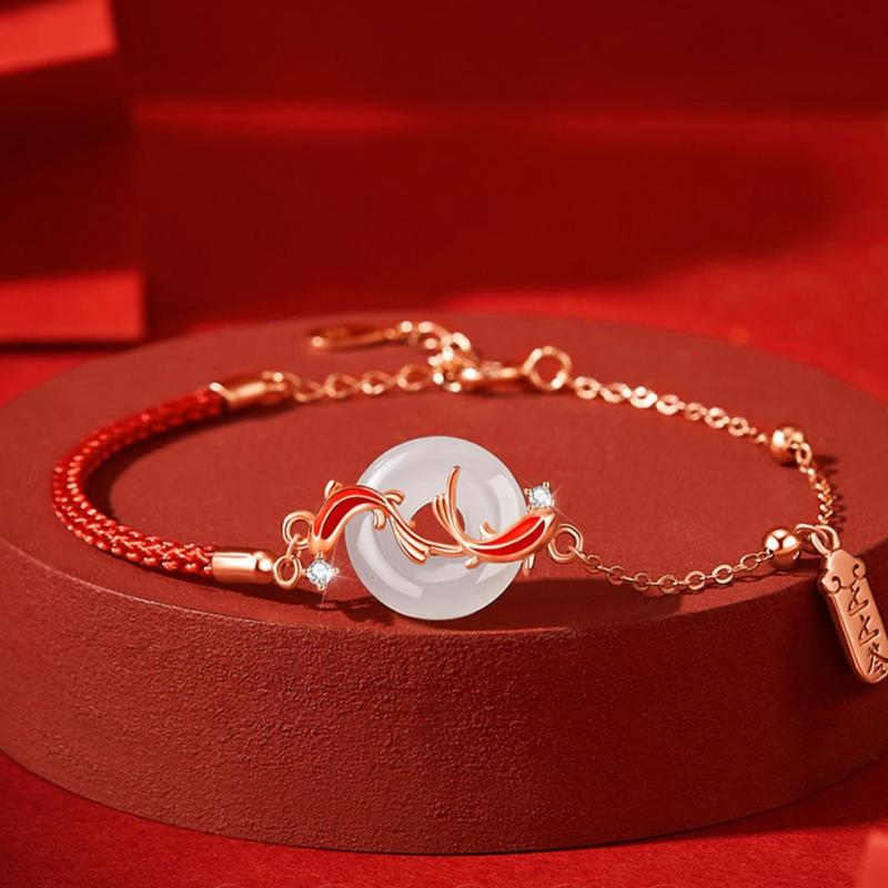 Vòng Tay May Mắn - Vòng Tay Nữ Khóa An Toàn Koi, hộp đẹp, như một món quà cho bạn gái - ZB18 Bracelets Vòng Tay Nữ Phụ Kiện 0
