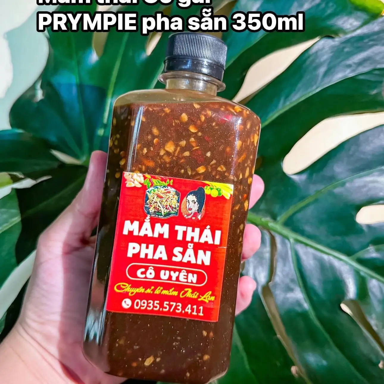 Mắm Thái Cô Gái pha sẵn chai 350ml mở ra chỉ cần ăn không nêm nếm thêm
