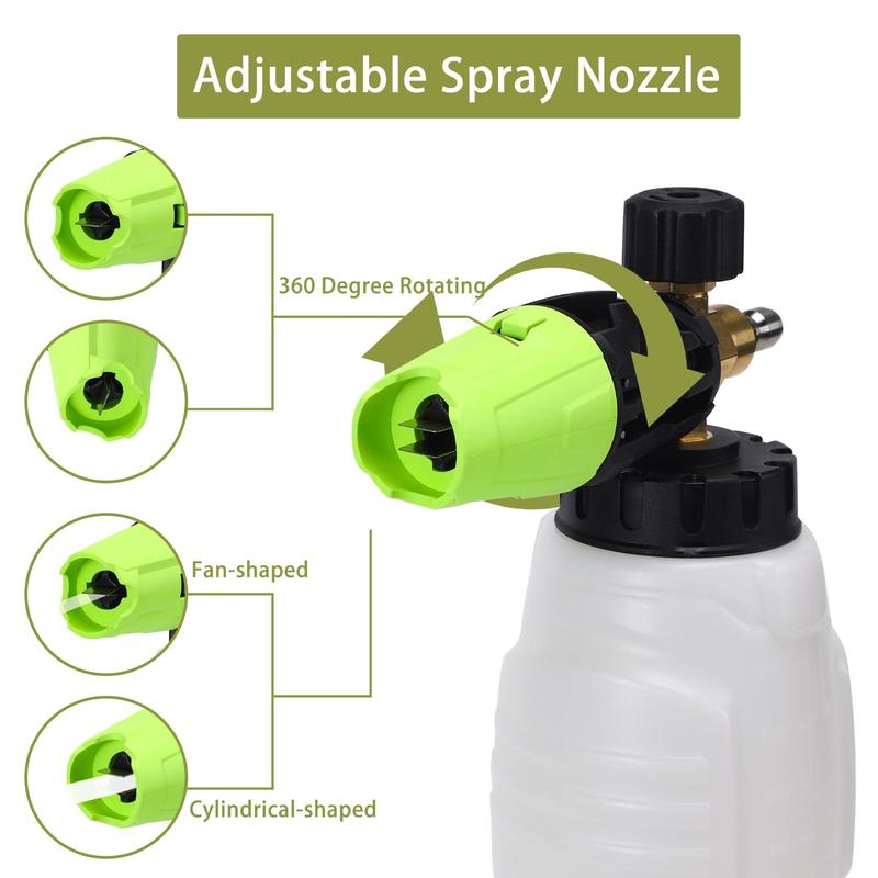 Pressure Washer with Foam Cannon, Power Washer Foam Blaster with Car Wash Mitt, Foam Lance Kit with 1/4 Inch Quick Connector, Cleaning Gadgets 4