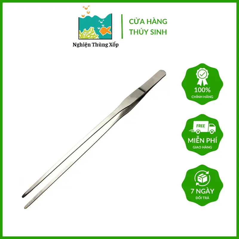 Nhíp cắm cây Thủy Sinh 27cm Thẳng - Cong 0