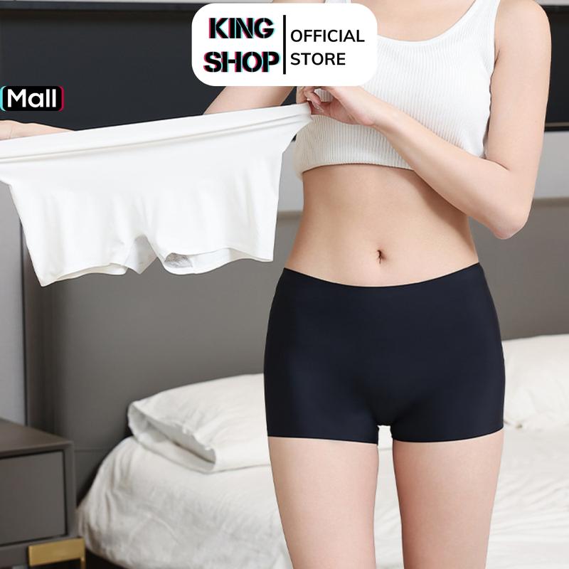 Quần bảo hộ mặc váy quần lót nữ su mềm mịn không lộ viền kháng khuẩn quần mặc trong váy KINGSHOP Women Màu Trắng ôm hông soyeon quầnbảohộ dí V8205