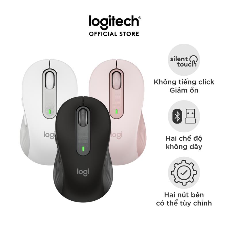 Chuột không dây bluetooth Logitech Signature M650 - Giảm ồn, nút có thể tùy chỉnh, Có size to
