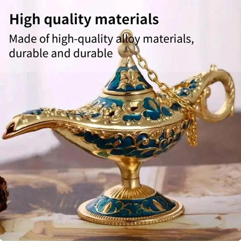 Lamp Design Desktop Ornament, 1 Count Vintage Style Decorative Ornament, Home Decor for Living Room Study Room Bedroom, Gift for Friend & Family 5