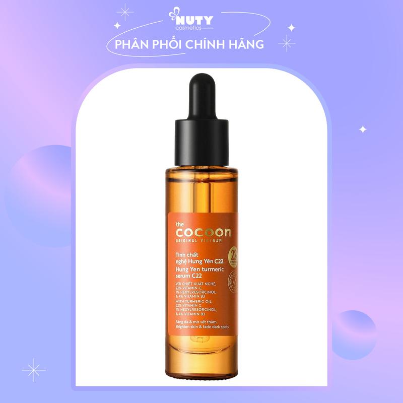 Tinh Chất Cocoon Giúp Dưỡng Sáng Da Nghệ Hưng Yên Turmeric Serum C22 (30ml)