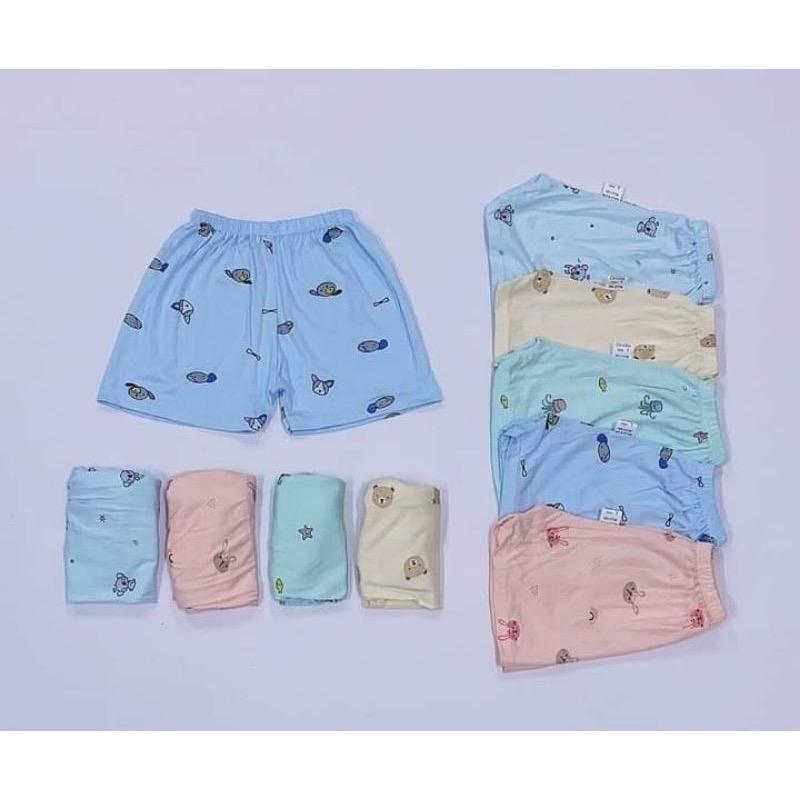 [Phom To Rộng]Sét 10 Quần Đùi Thun Lạnh Hoạ Tiết Màu Mềm Mát Co Giãn Cho Bé quanthun  lanh quan a 9