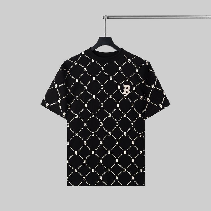 (1) Áo Thun Cổ Tròn Nam The Bad God White Logo Chất Liệu COTSYN In Họa Tiết Monogram Thêu Logo - Menswear