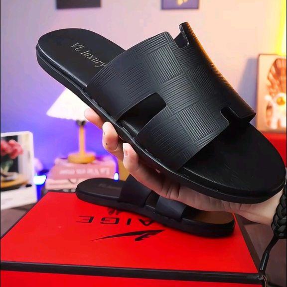 Dép Nam Chữ Hờ.khâu Dấu Chỉ.Dép Chữ H.đế cao su,quai da chống bong nổ. Slipper DéP Đế Bằng Jean Nhung dép chữ h dép nam dép đi dép boy slip Đồngperyt Sandal hm xanh