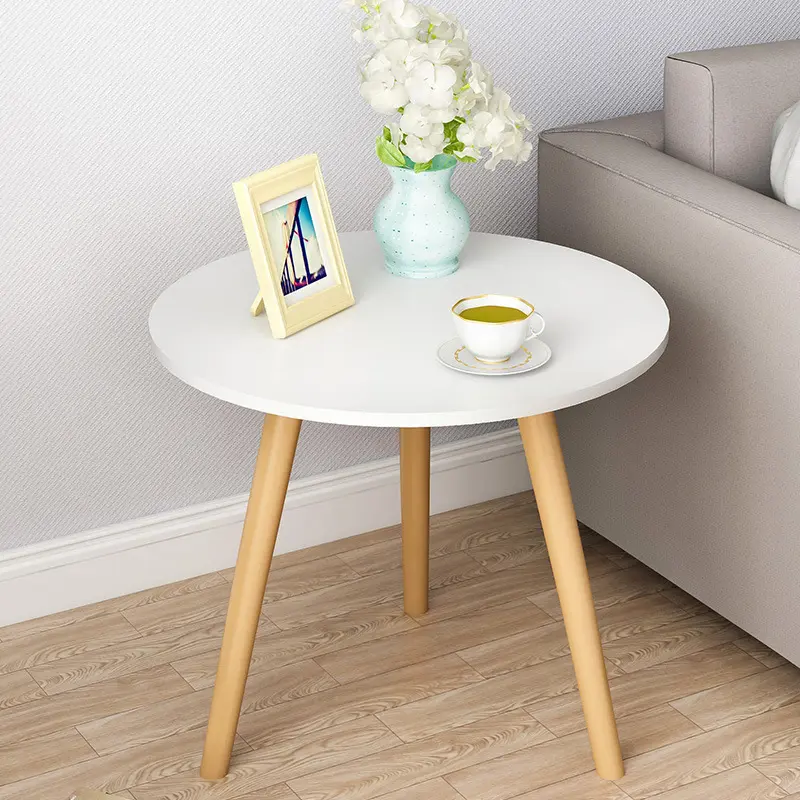 Bàn trà hình tròn chân gỗ tự nhiên cao cấp dùng làm bàn bàn trà, bàn cafe, bàn sofa, bàn ăn cơm, bàn đọc sách 0