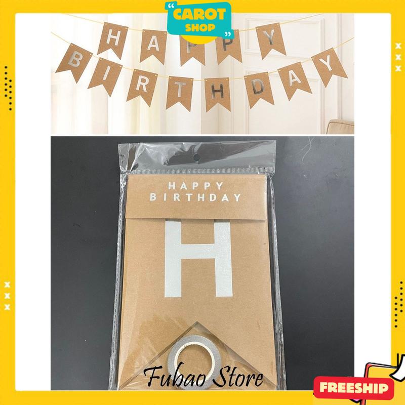 Dây Chữ Sinh Nhật, Dây treo Đuôi Cá Happy Birthday Phụ Kiện Trang Trí Tiệc Tùng Sinh Nhật 9